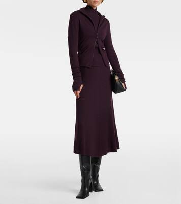 Wool-blend zip-up sweater | Victoria Beckham