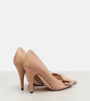 Bowow 100 bow-detail leather pumps | Valentino Garavani