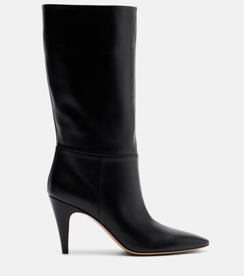 Elise 85 leather mid-calf boots | Gianvito Rossi