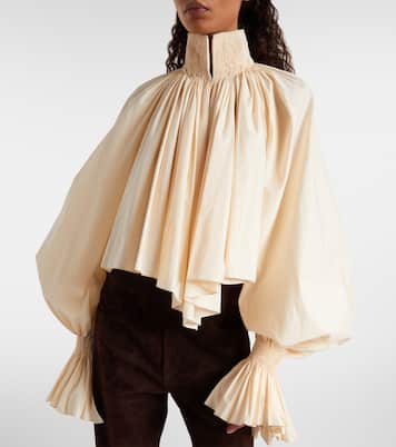 Durer cotton-blend blouse | Khaite