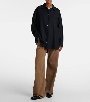 Weite Low-Rise-Hose Eglitta aus Cord | The Row