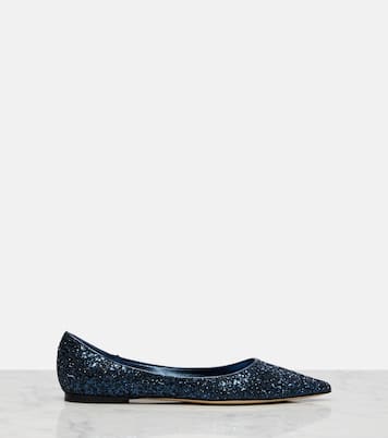 Love glitter ballet flats | Jimmy Choo