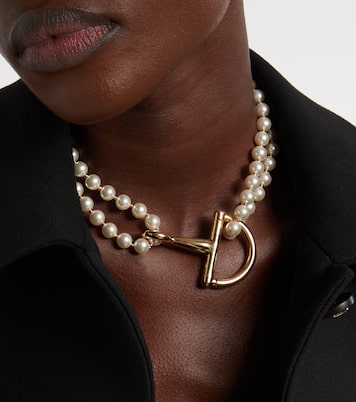 Halskette Half Horsebit aus Zierperlen | Gucci