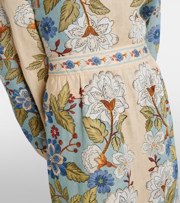 Floral linen midi skirt | Farm Rio