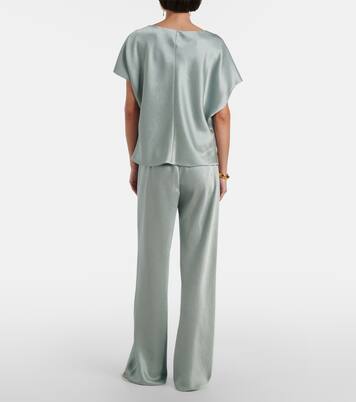 Satin wide-leg pants | Vince