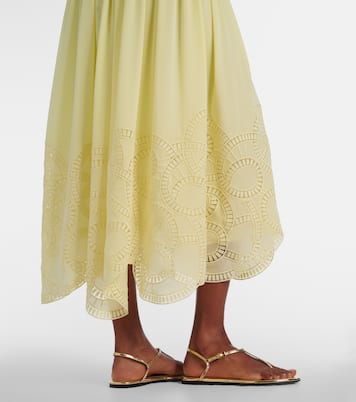 Halterneck silk-blend midi dress | Elie Saab