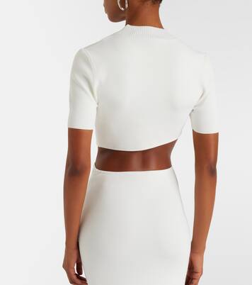 Cropped-Top Maparadita aus Jersey | Christopher Esber