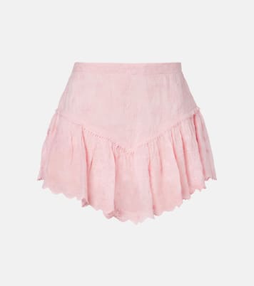 Embroidered cotton and silk shorts | Isabel Marant