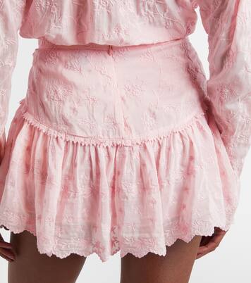 Embroidered cotton and silk shorts | Isabel Marant