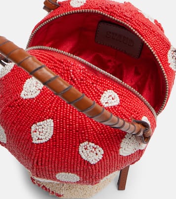 Shroom Mini beaded top-handle bag | Staud