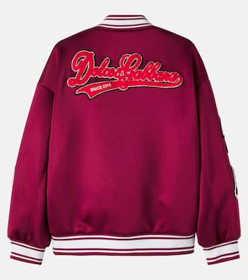Chaqueta varsity con parche y DG | Dolce&Gabbana Kids