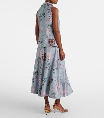 Varda floral silk midi skirt | Altuzarra