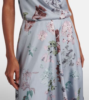 Varda floral silk midi skirt | Altuzarra