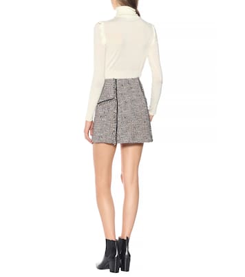 Starck tweed miniskirt | Veronica Beard