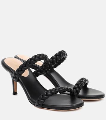 Sandali Marley 70 in pelle intrecciata | Gianvito Rossi