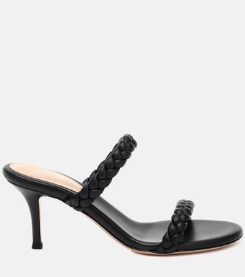 Sandali Marley 70 in pelle intrecciata | Gianvito Rossi