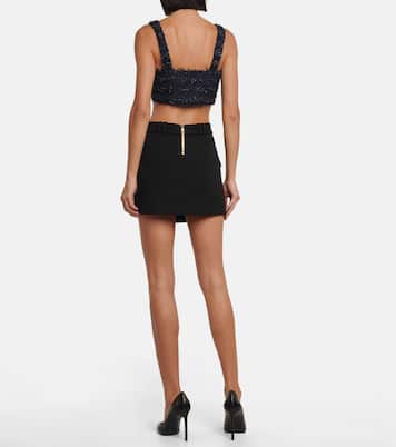 Cropped-Top aus Tweed | Balmain