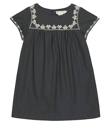 Besticktes Kleid aus Baumwolle | Bonpoint