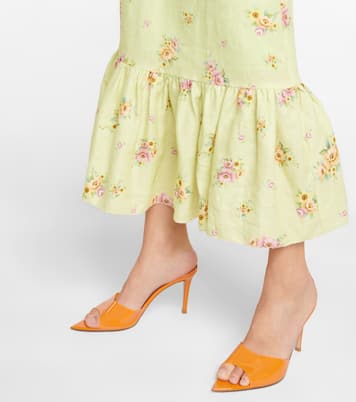Pantoletten Elle 85 mit Leder | Gianvito Rossi