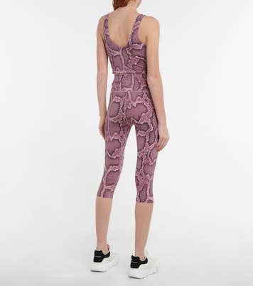 Walker snake-print sports bra | Varley