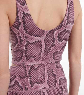 Walker snake-print sports bra | Varley