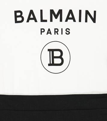 Belted silk dress | Balmain Kids