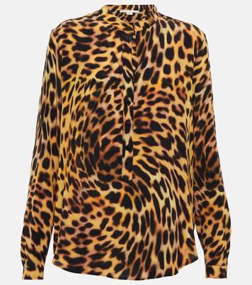 Blouse en soie à motif guépard | Stella McCartney
