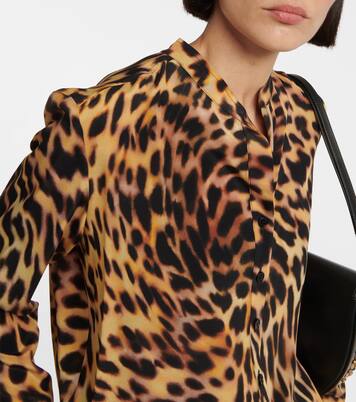 Blouse en soie à motif guépard | Stella McCartney