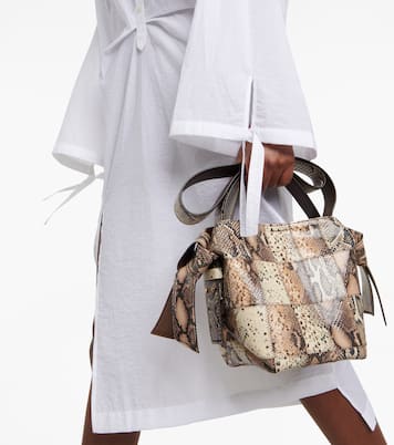 Robe chemise asymétrique en coton mélangé | Acne Studios