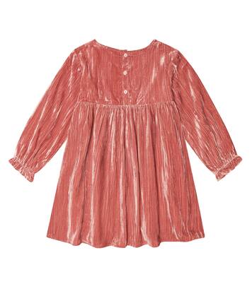 Besticktes Kleid Chachani aus Samt | Louise Misha