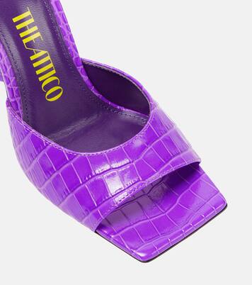 Mules Devon in pelle stampata | The Attico