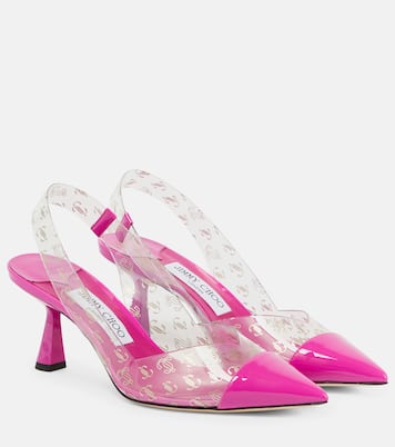Liya 65 logo PVC slingback pumps | Jimmy Choo