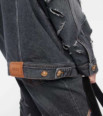 Distressed denim jacket | Versace