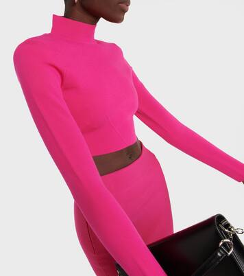 Turtleneck crop top | Roland Mouret