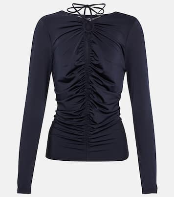 Roque keyhole jersey top | Veronica Beard