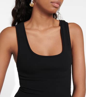 Tank top en mezcla de algodón acanalado | Wardrobe.NYC