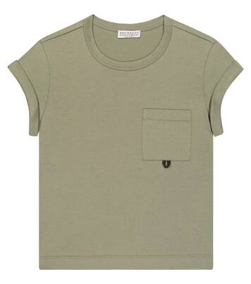 T-shirt in jersey di cotone | Brunello Cucinelli Kids