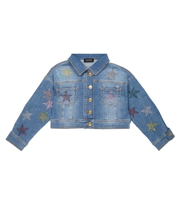 Embellished denim jacket | Monnalisa