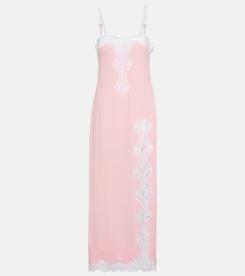 Lace-trimmed maxi slip dress | Christopher Kane