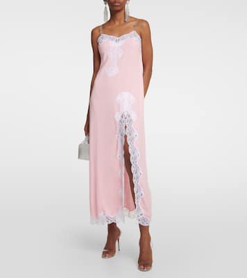 Lace-trimmed maxi slip dress | Christopher Kane