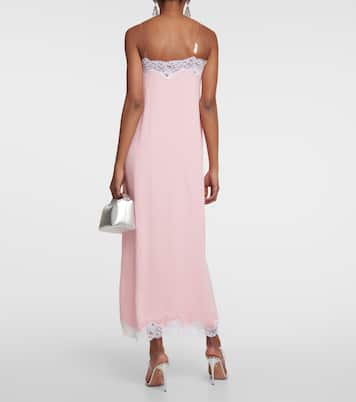 Lace-trimmed maxi slip dress | Christopher Kane