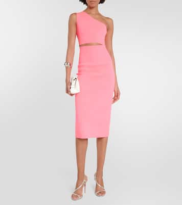 VB Body falda midi de punto en tiro alto | Victoria Beckham