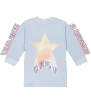 Verziertes Kleid aus Baumwoll-Jersey | Stella McCartney Kids