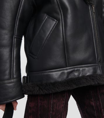 Lederjacke mit Shearling | Acne Studios