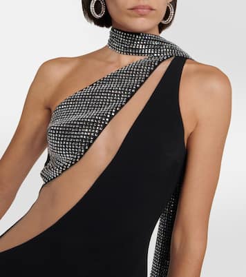 Crystal-embellished scarf gown  | David Koma