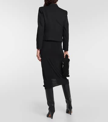 Hastagd cropped wool tuxedo jacket | Isabel Marant