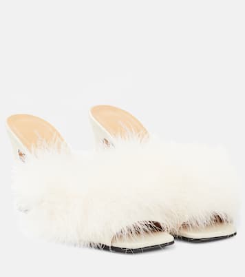 Pantoletten mit Federn | Maison Margiela