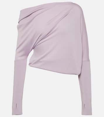Jersey de cachemir y seda de un solo hombro | Tom Ford
