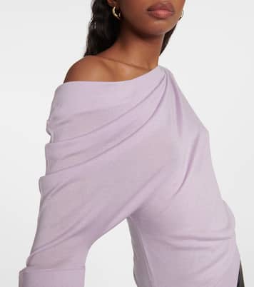 Jersey de cachemir y seda de un solo hombro | Tom Ford
