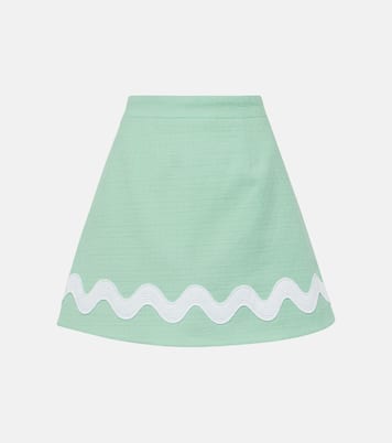 Minifalda de tweed de algodón | Patou